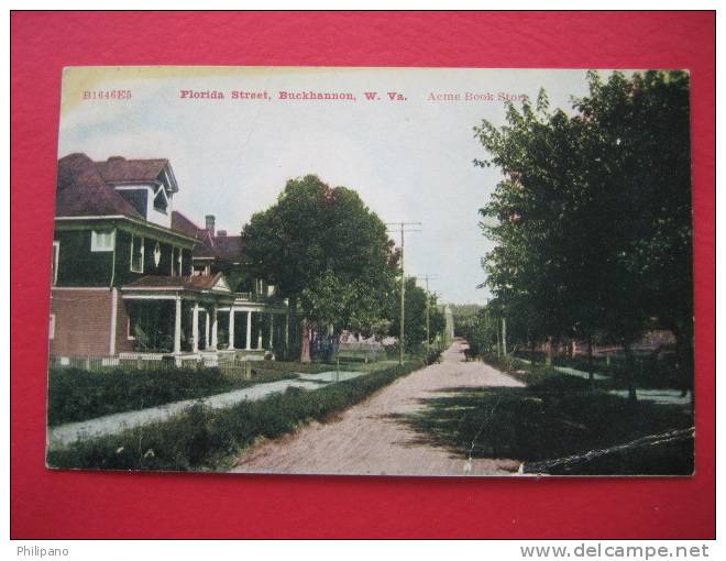 Buckhannon WV  Florida Street   1909 Cancel   Crease - Sonstige & Ohne Zuordnung