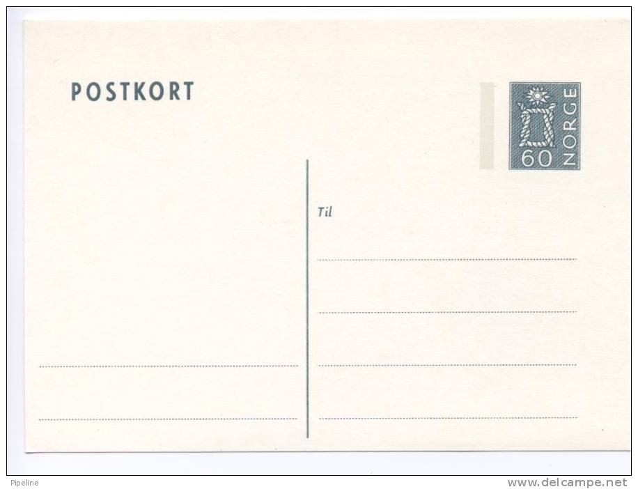 Norway Post Card 60 Ore In Mint Condition - Entiers Postaux