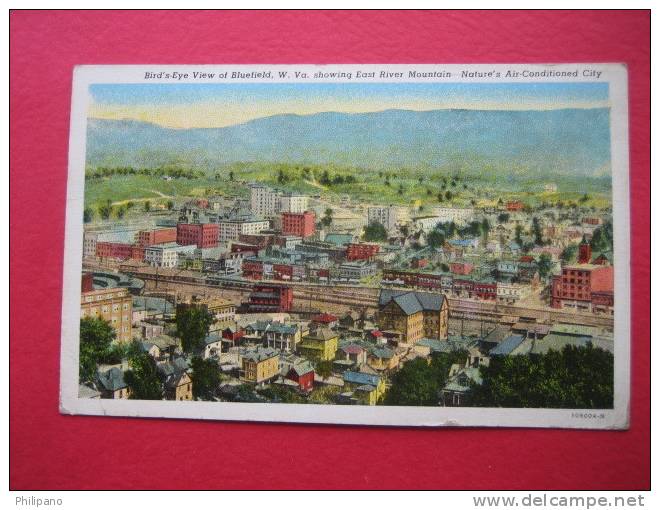 Bluefield WV  Birds Eye View  1945 Cancel - Charleston