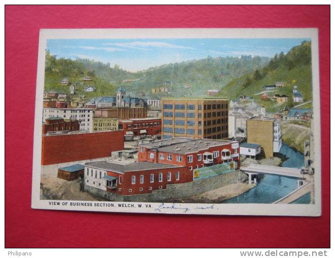 Welch WV    View Business Section Viintage Wb - Autres & Non Classés