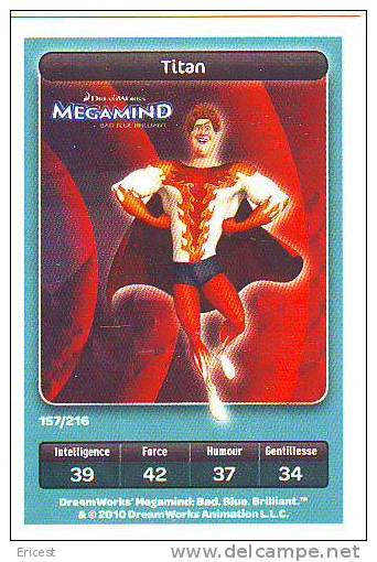 CARTE CARREFOUR DREAMWORKS MEGAMIND TITAN 157/216 BON ETAT - Autres & Non Classés