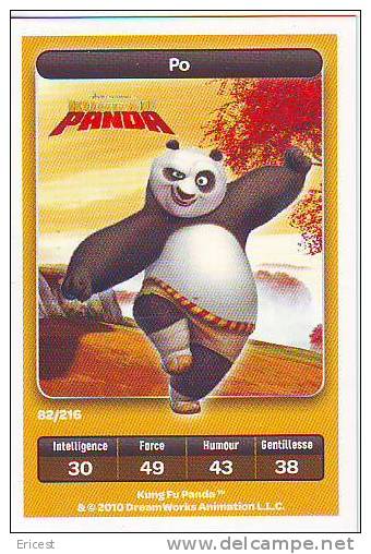 CARTE CARREFOUR DREAMWORKS KUNG FU PANDA PO 82/216 BON ETAT - Autres & Non Classés