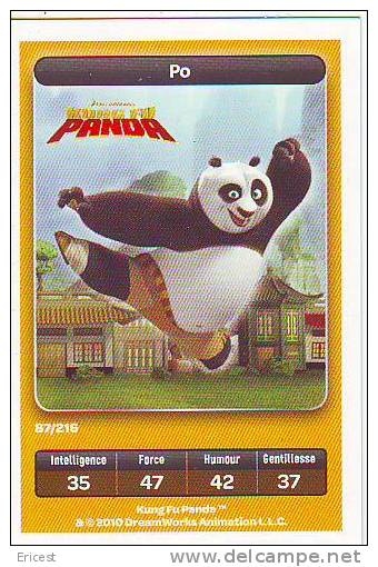 CARTE CARREFOUR DREAMWORKS KUNG FU PANDA PO 87/216 BON ETAT - Autres & Non Classés