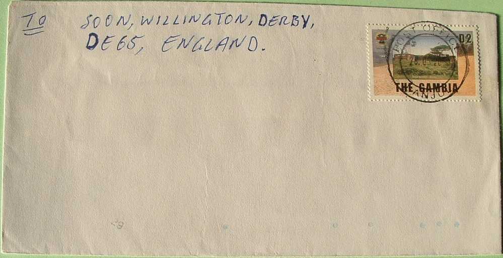 Gambia 2000 Cover To England UK - Fort Bullen Barra - Gambia (1965-...)