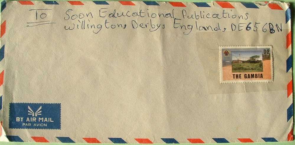 Gambia 2000 Cover To England UK - Fort Bullen Barra - Gambia (1965-...)