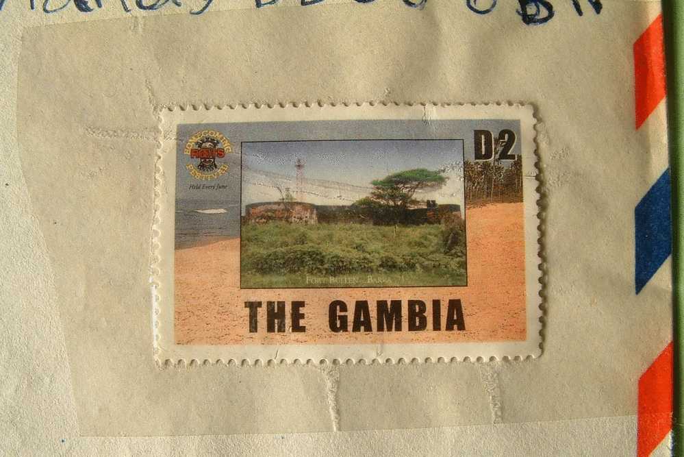 Gambia 2000 Cover To England UK - Fort Bullen Barra - Gambie (1965-...)