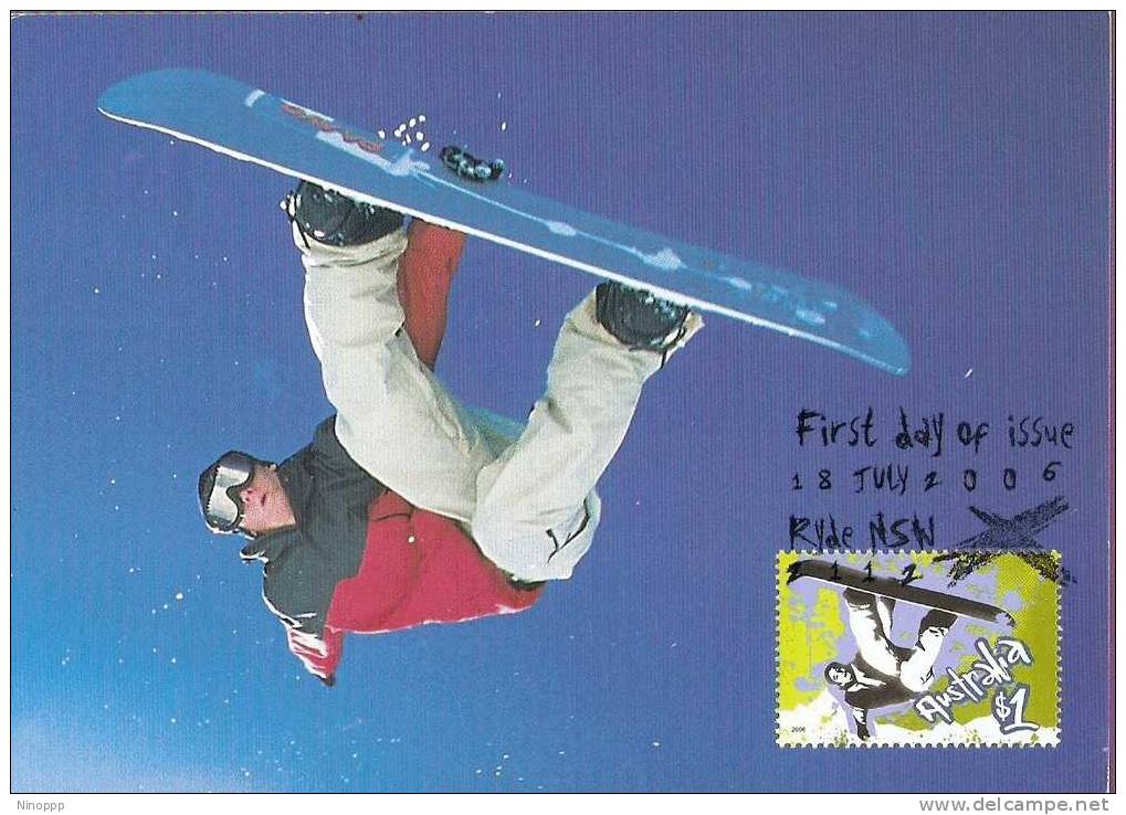 Australia-2006 Extreme Sports,$ 1.00 Skateboarding     Maximum Card - Maximum Cards