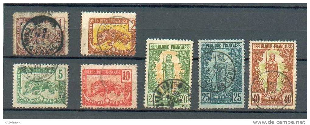 Congo 112 - YT 27-28-30-31-33-34-36-37-3 8-39 Obli - Used Stamps