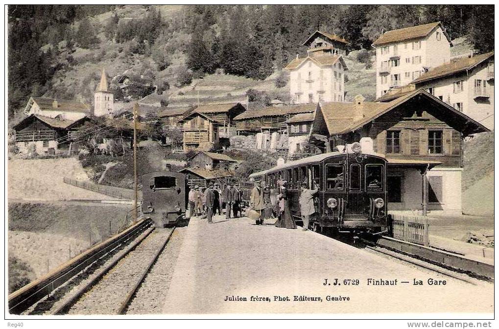 SUISSE  - FINHAUT    - La Gare - Finhaut