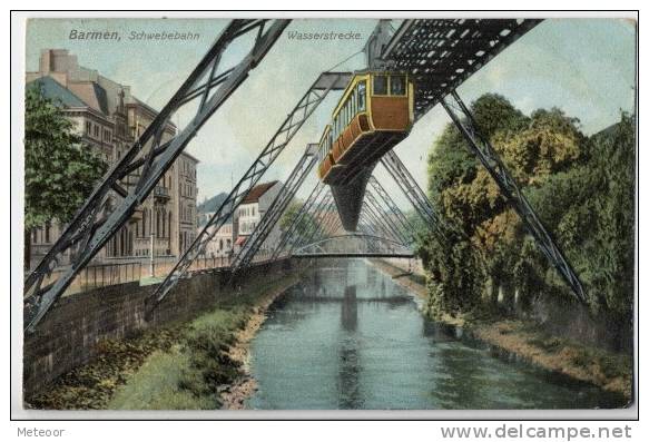 Barmen -Schwebebahn Wasserstrcke - Wuppertal