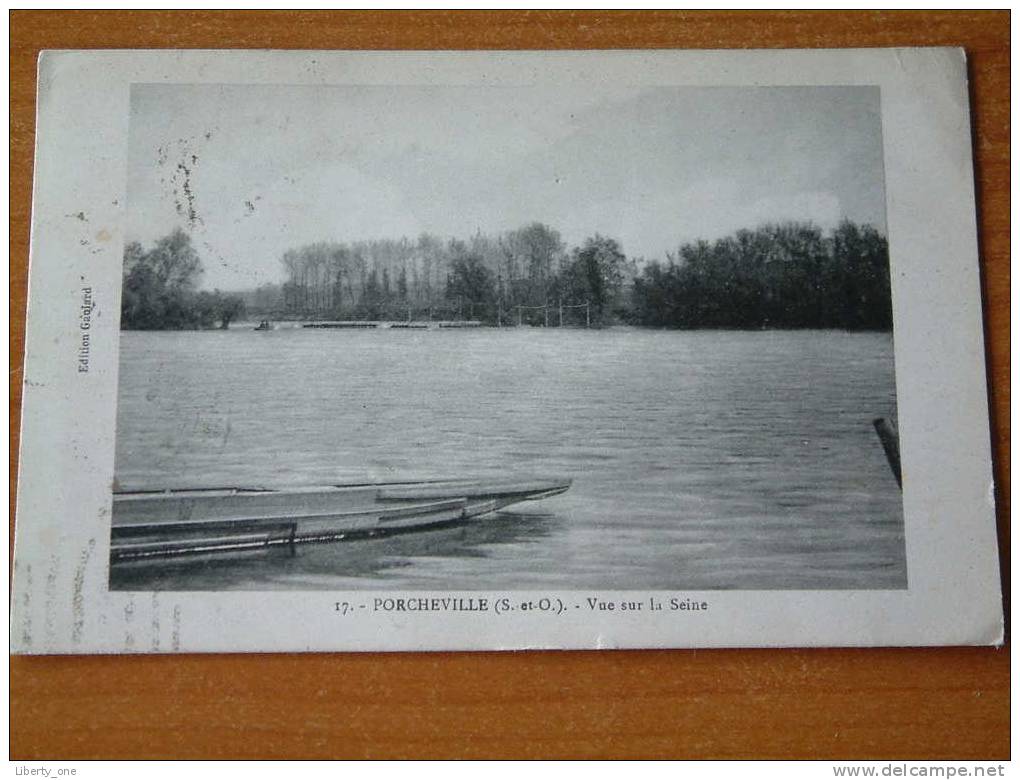 Vue Sur La Seine - Porcheville / Anno 1924 ( Zie Foto Details ) !! - Porcheville