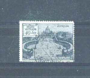 VATICAN - 1949 Express Letter 40L FU - Priority Mail