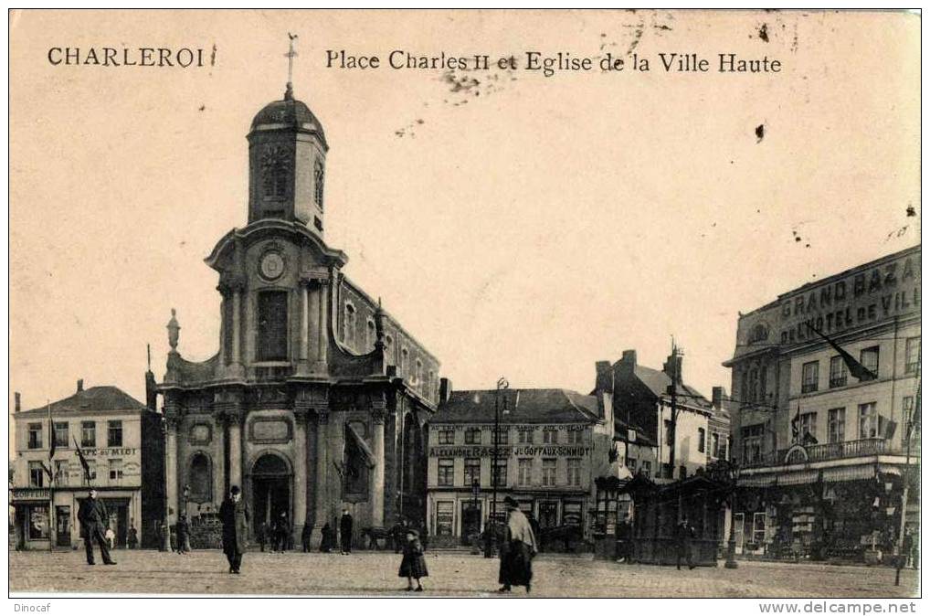 Belgium Charleroi, Place Charles II, Used 1916 - Charleroi