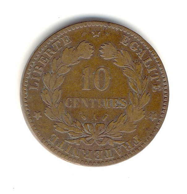 10  Centimes  Cérès  -  1888 A - Autres & Non Classés