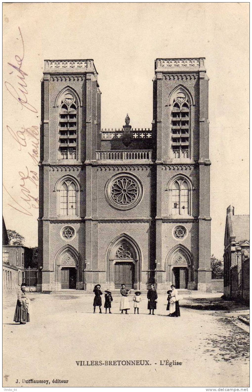 CPA VILLERS-BRETONNEUX 80 - L'église - Villers Bretonneux