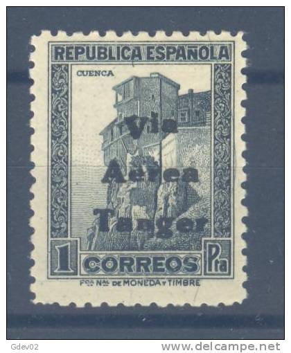 TA138SF-L3818. Maroc.Marocco TANGER ESPAÑOL SELLOS DE ESPAÑA AEREO 1938 (Ed 138**) Sin Charnela MAGNIFICO RARO - Maroc Espagnol