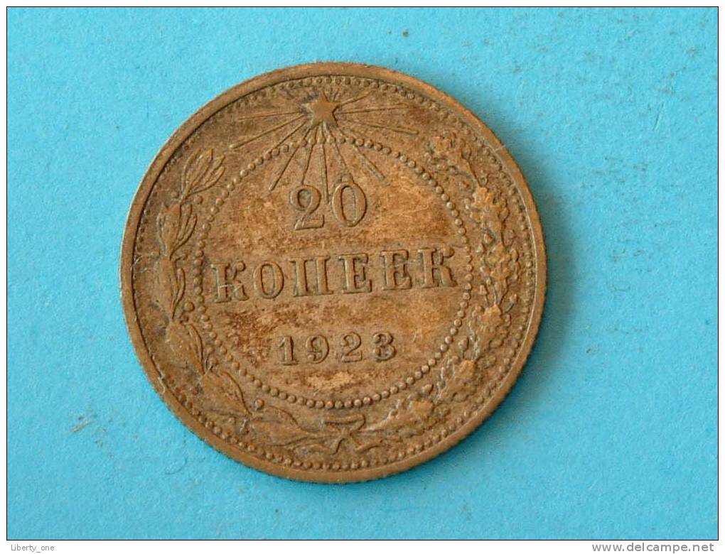 1923 - 20 KOPEKS Silver - Y # 82 ( For Grade, Please See Photo ) ! - Russie