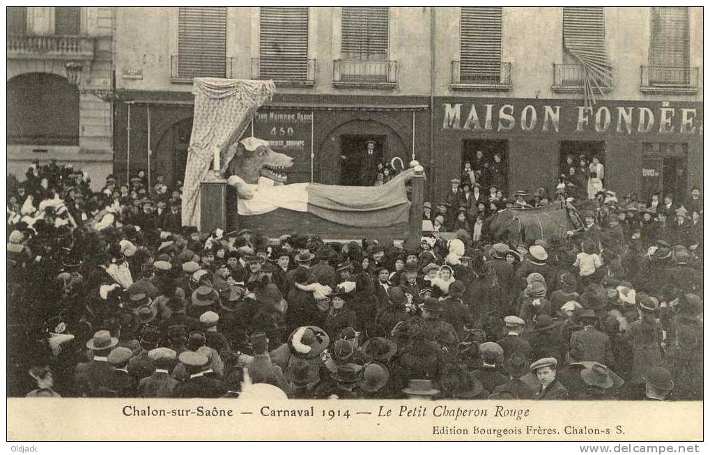 Fêtes Du Carnaval 1914 - Le Petit Chaperon Rouge - Chalon Sur Saone