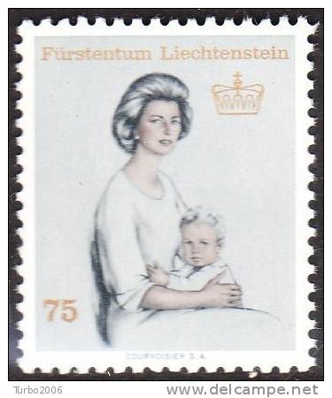 Liechtenstein 1965  Fürstin Gina 75 Rp. Mi 459** - Ungebraucht