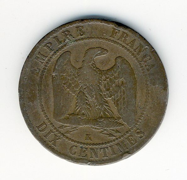 10  Centimes Napoléon III  -  1864 K - 10 Centimes