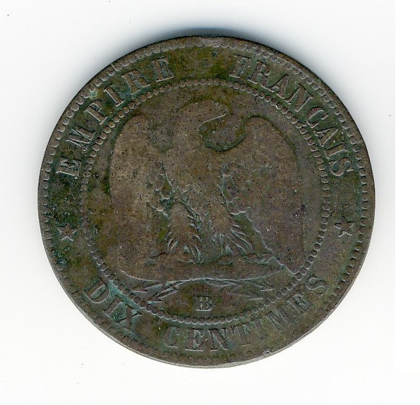 10  Centimes Napoléon III  -  1864 BB - 10 Centimes