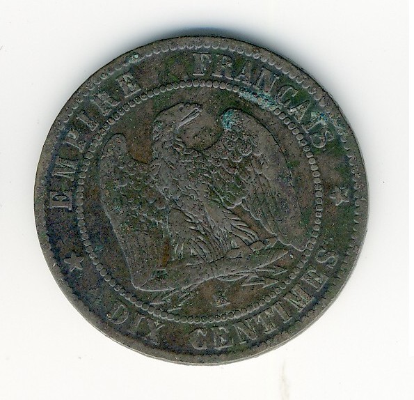 10  Centimes Napoléon III  -  1861 K - 10 Centimes