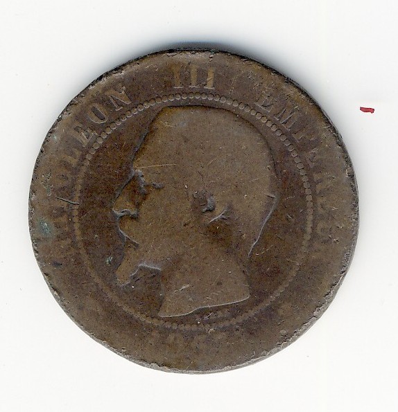 10  Centimes Napoléon III  -  1853 MA - 10 Centimes