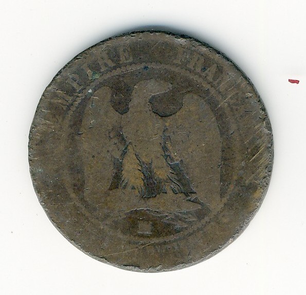 10  Centimes Napoléon III  -  1853 MA - 10 Centimes