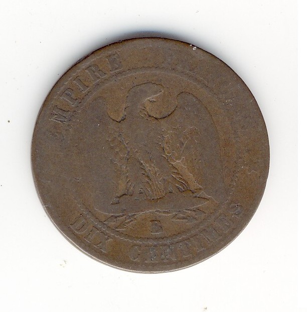 10  Centimes Napoléon III  -  1856 B - 10 Centimes