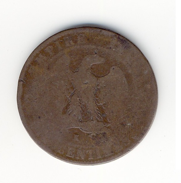 10  Centimes Napoléon III  -  1855 K  -  Chien - 10 Centimes