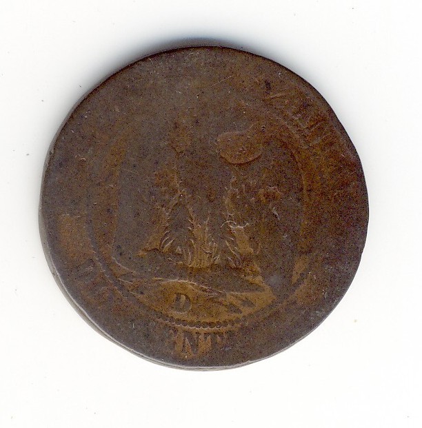 10  Centimes Napoléon III  -  1856 D - 10 Centimes