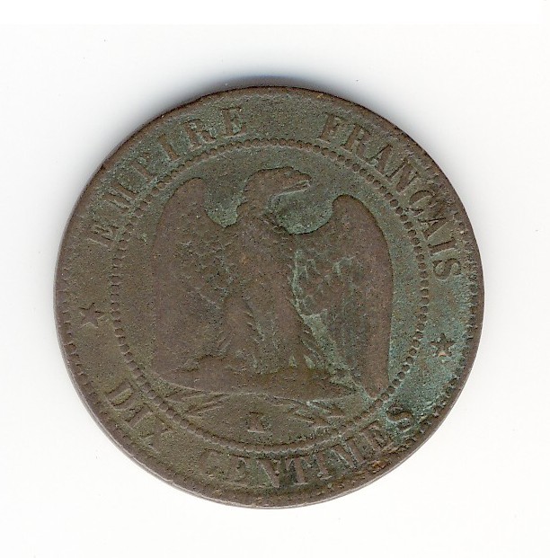 10  Centimes Napoléon III  -  1856 K - 10 Centimes
