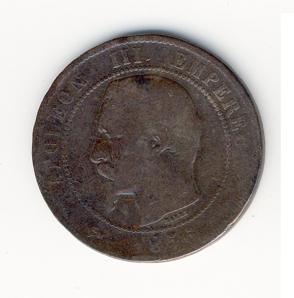 10  Centimes Napoléon III  -  1856 MA - 10 Centimes