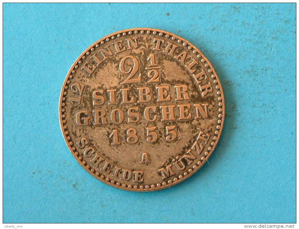 1855 A - 2 1/2 SILBER GROSCHEN PRUISEN / KM 463 ( For Grade, Please See Photo ) ! - Petites Monnaies & Autres Subdivisions