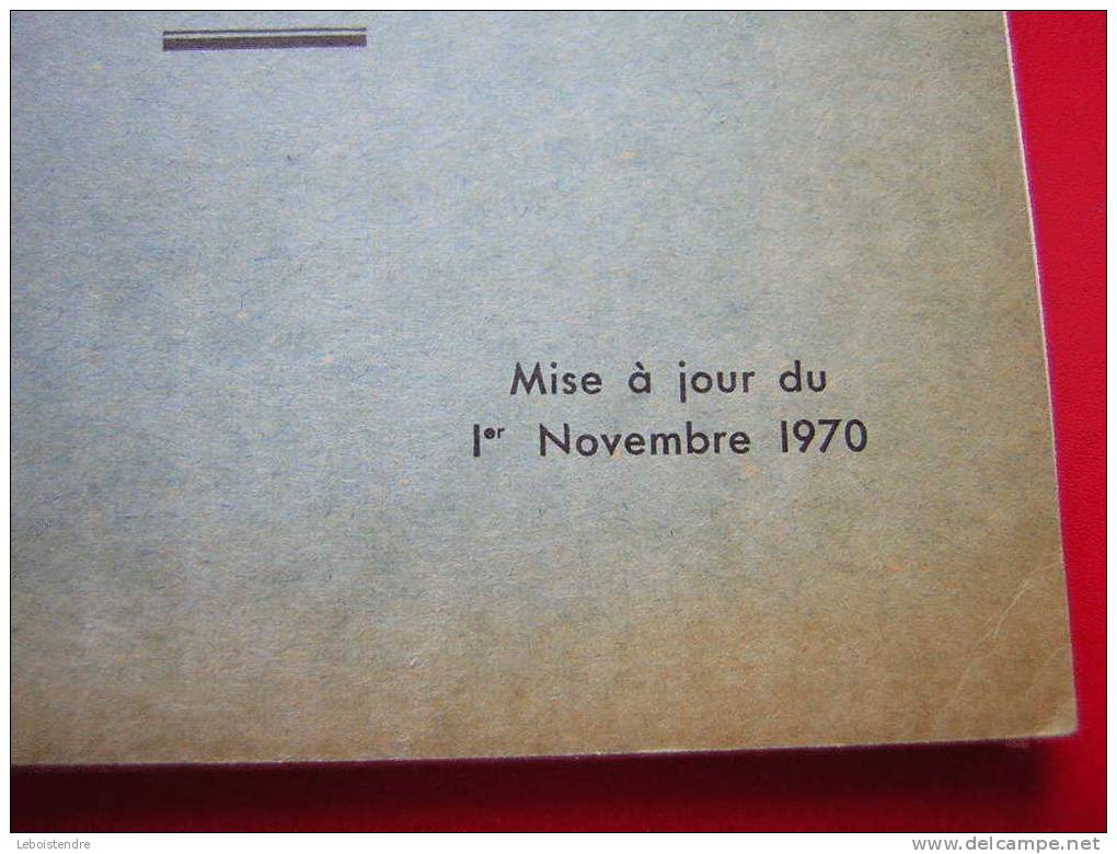 LIVRET 112 PAGES ASSOCIATION PROFESSIONNELLE DES BANQUES-CONVENTION COLLECTIVE DE TRAVAIL -20 AOUT 1952 MISE A JOUR 1970 - Derecho