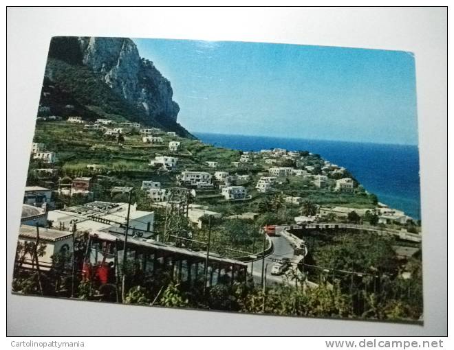 Funicolare Capri E Strada Marina Grande Capri - Funicular Railway