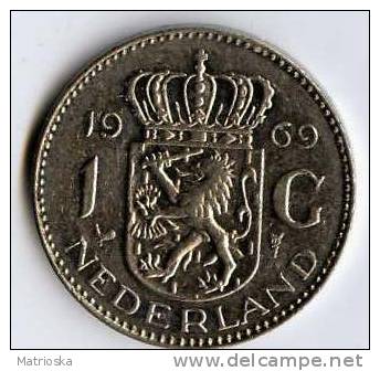 OLANDA  - 1 Gulden  1969 - 1948-1980 : Juliana