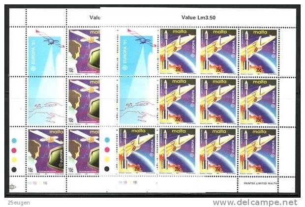 MALTA 1991  EUROPA CEPT  MS  MNH - 1991