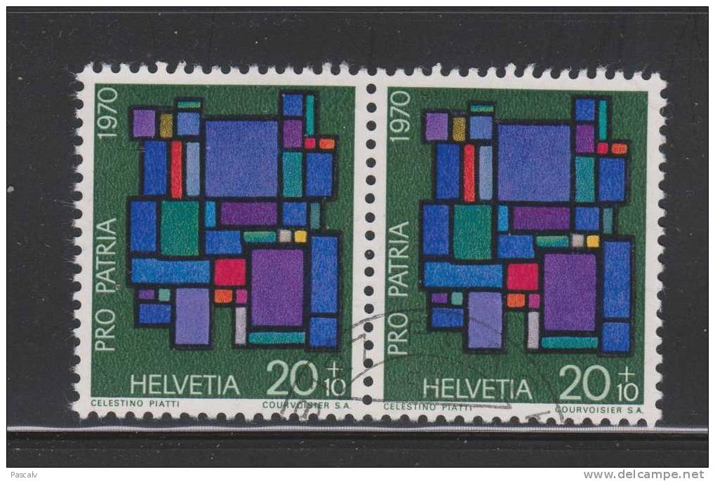 Yvert 858 En Paire - Used Stamps