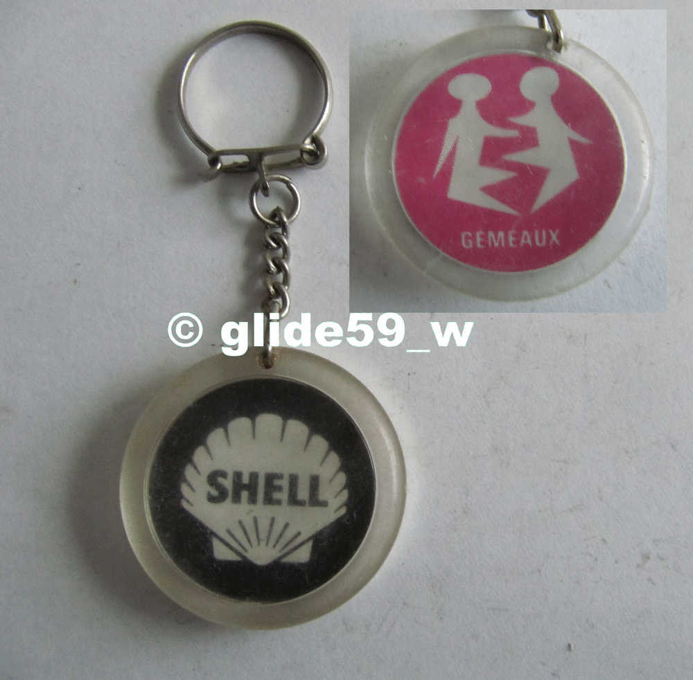 Porte-clé SHELL Signe Zodiacal \"Gémeaux\ - Key-rings