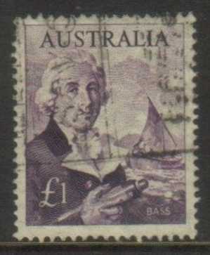 1963 - Australian Early Navigators £1 GEROGE BASS Stamp FU A$30cv - Usados