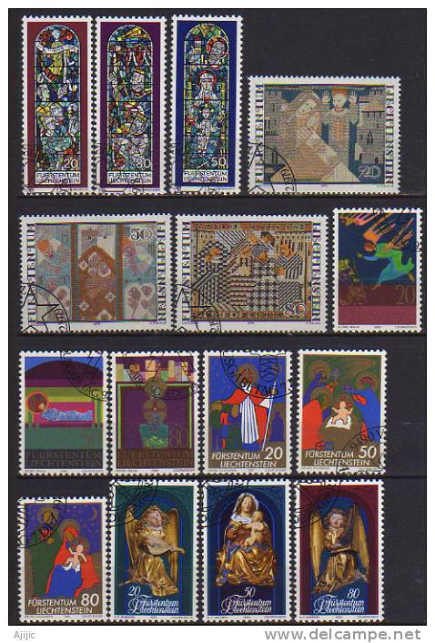 Fête De La Nativité. 15 T-p Obliteres. Series Completes, Emis De 1978 A 1982.  Cote 11.00 € - Used Stamps