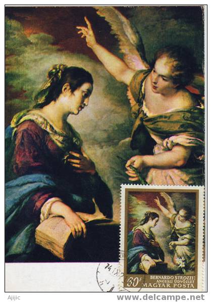 L'Annonciation Par Bernardo Strozzi. Peintre Italien 1581-1644. CM. PRIX REDUIT! - Paintings