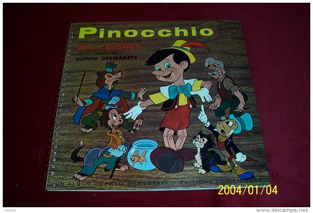 PINOCCHIO  WALT DISNEY  RACONTE PAR SOPHIE DEMARETS - Speciale Formaten