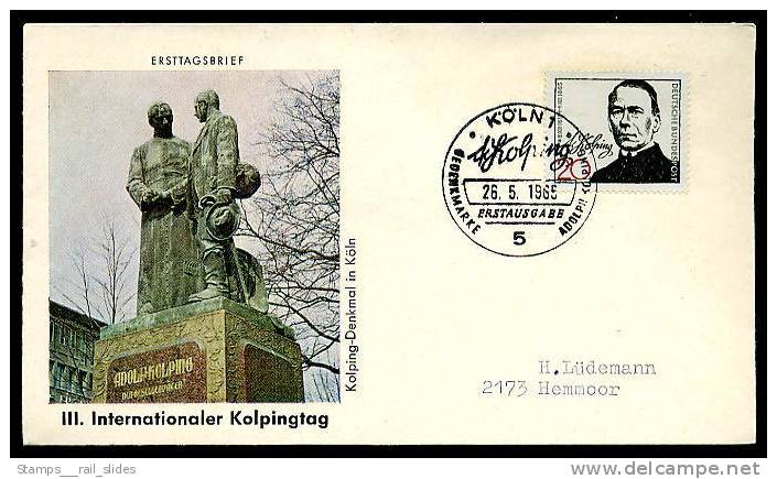 16078) BRD Michel 477 - FDC - Adolf Kolping - Sonstige & Ohne Zuordnung
