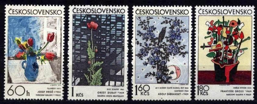 CS 1974 Mi 2185-8 Yt 2036-2039 ** Art - Unused Stamps