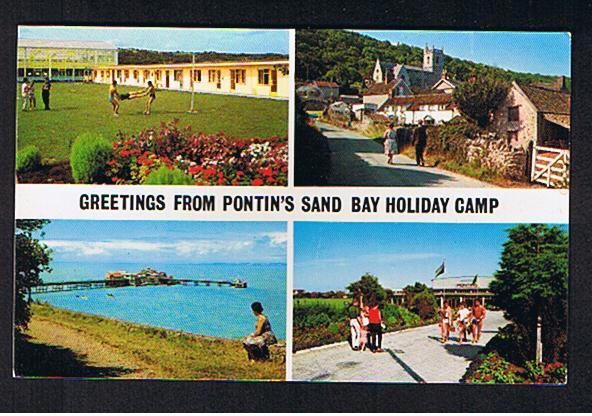 RB 610 - Multiview Postcard Pontin's Sand Bay Holiday Camp Weston-Super-Mare Somerset - Weston-Super-Mare