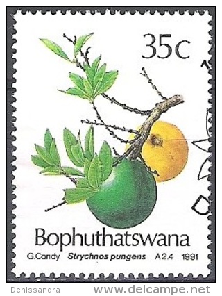 Bophuthatswana 1991 Michel 258 O Cote (2002) 1.00 Euro Plante Noix De Coco Cachet Rond - Bophuthatswana