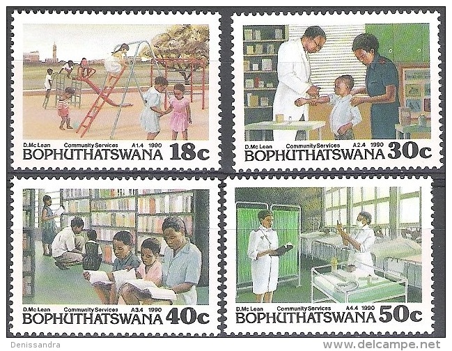 Bophuthatswana 1990 Michel 231 - 234 Neuf ** Cote (2002) 3.00 Euro Services Publiques - Bofutatsuana