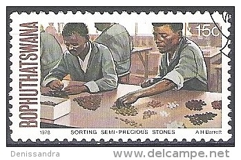 Bophuthatswana 1978 Michel 31 O Cote (2002) 2.00 Euro Triage Des Pierres Précieuses Cachet Rond - Bofutatsuana